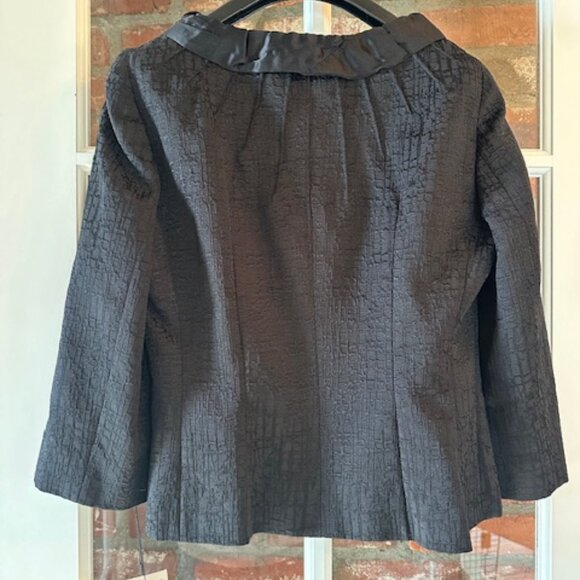 ETCETERA NWT Black Satin Jacket Size 6 - Picture 2 of 4